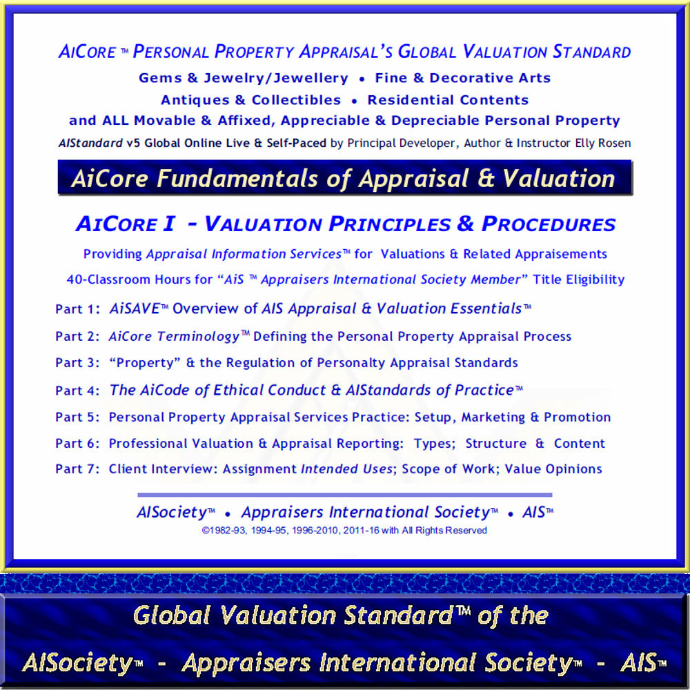 '16 AiCore Fundamentals 40hr AiC-I 'AiS' AIStandard v5's Global Valuation AiStandard Title Page_cI-II_GVS-banner1000x1000