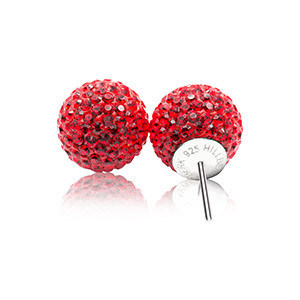 Canadian Olympic Team Sparkle Ball Earrings (CNW Group/Hillberg & Berk)