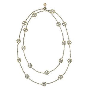 Buccelati ‘Opera’ Necklace in white gold with charms in yellow and white gold