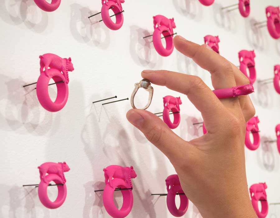 Atelier Ted Noten, "Wanna Swap Your Ring?". Installazione itinerante. Traveling exhibition. © James Gilberd Photospace Gallery Wellington