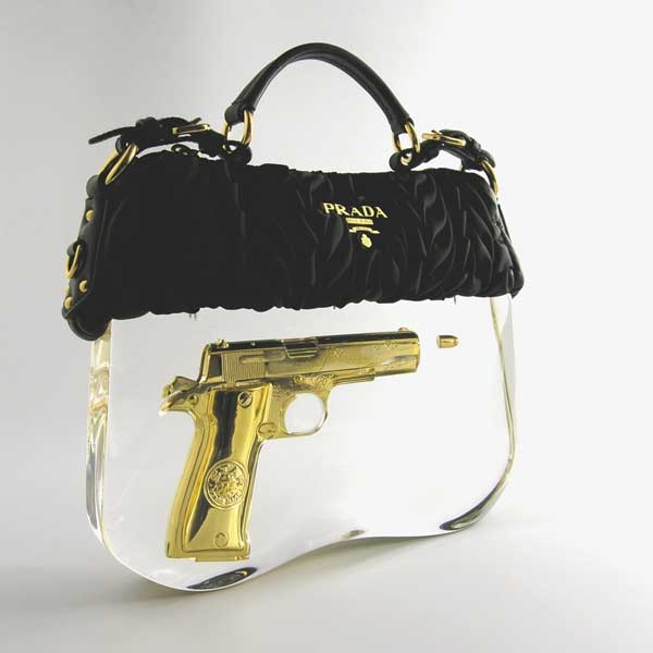 Atelier Ted Noten, "Lady K 4/7 Bag, Prada", 2007 from the exhibition "Gold, Sweat & Pearls.