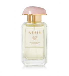 A fresh and floral fragrance from Aerin, inspired by the lilac bush at the summer cottage of Estée Lauder.
