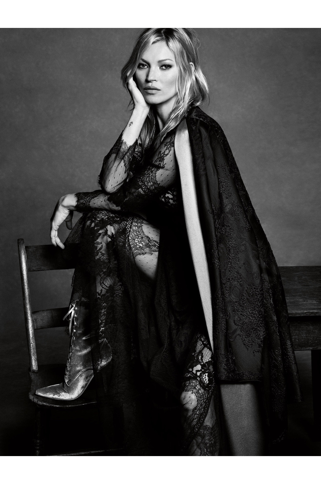 Kate Moss for Alberta Ferretti's fall campaign.