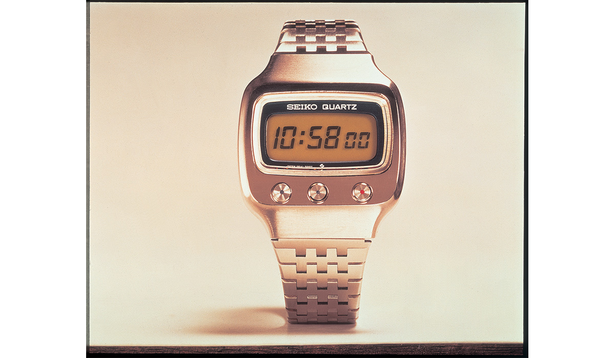 The world's first Quartz watch, created by Seiko in 1973.