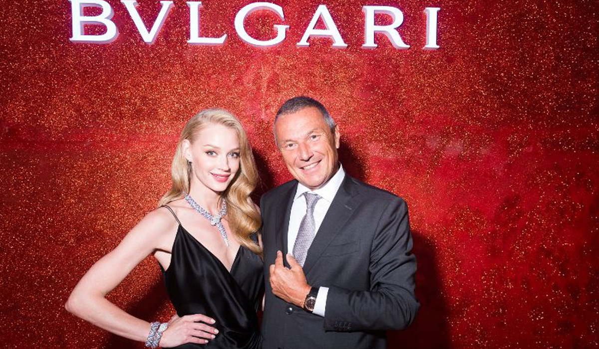 Jean-Christiphe Babin (CEO Bulgari) with Svetlana Khodchenkova