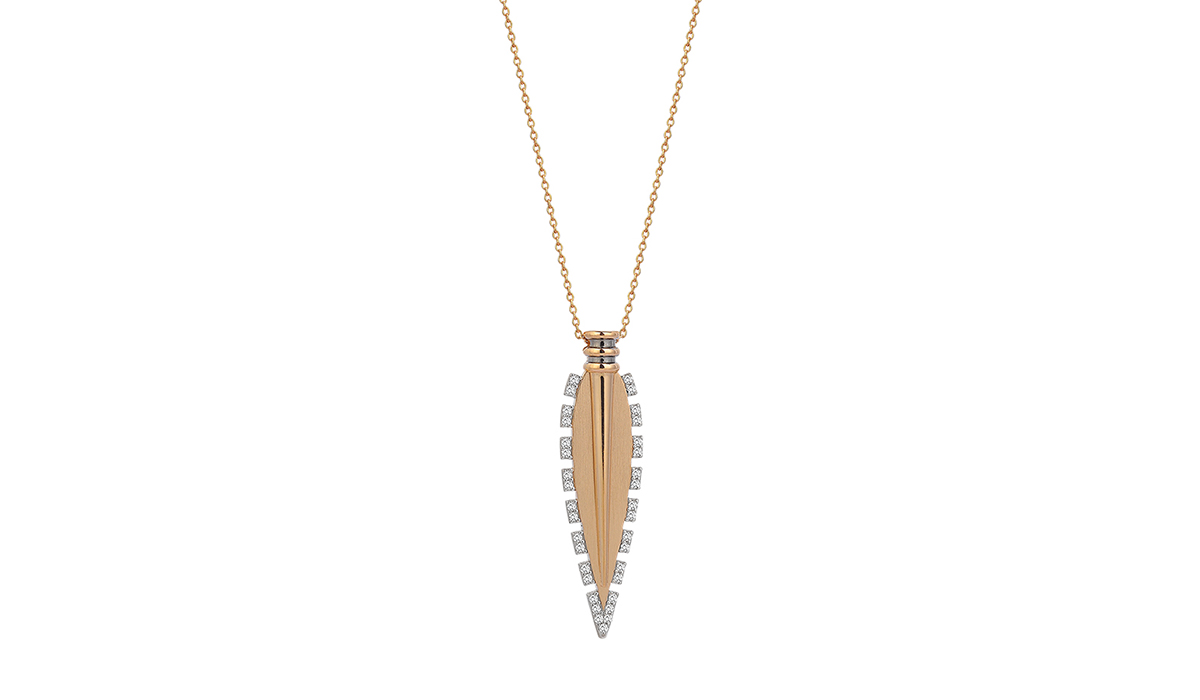 Gold pendant by  Kismet by Milka 