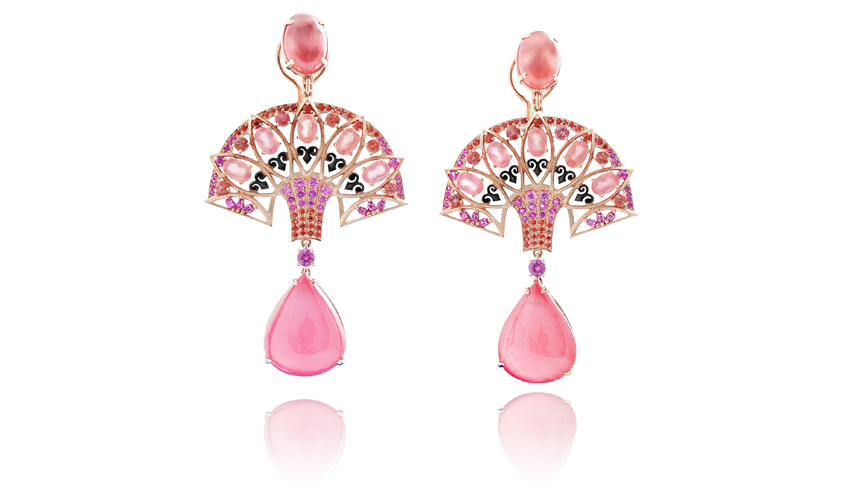Rosa del Inca collection Earrings by Lydia Courteille
