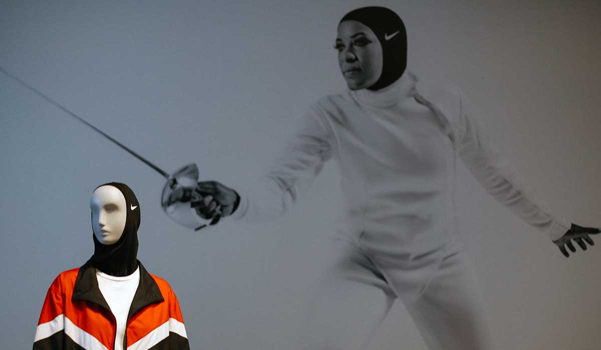 Fencer by Ibtihaj Muhammad for Nike Pro HIJAB, 2017.