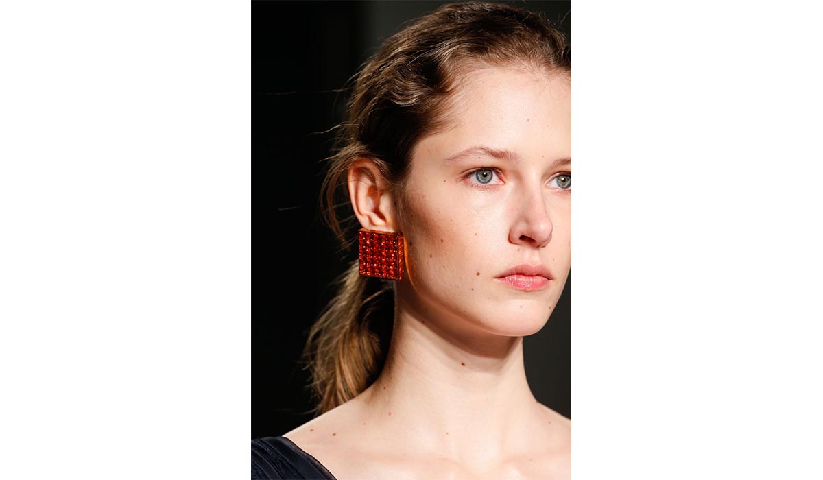 Maxi square shaped studs, Lanvin FW 18-19