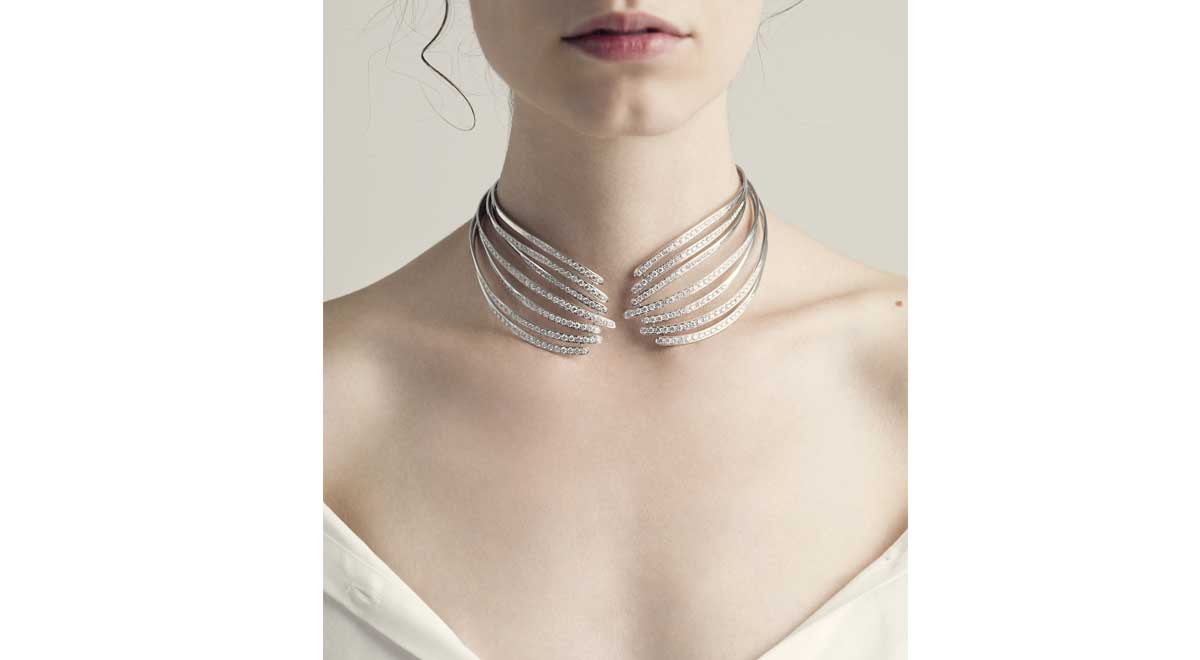 Iris necklace. Scavia