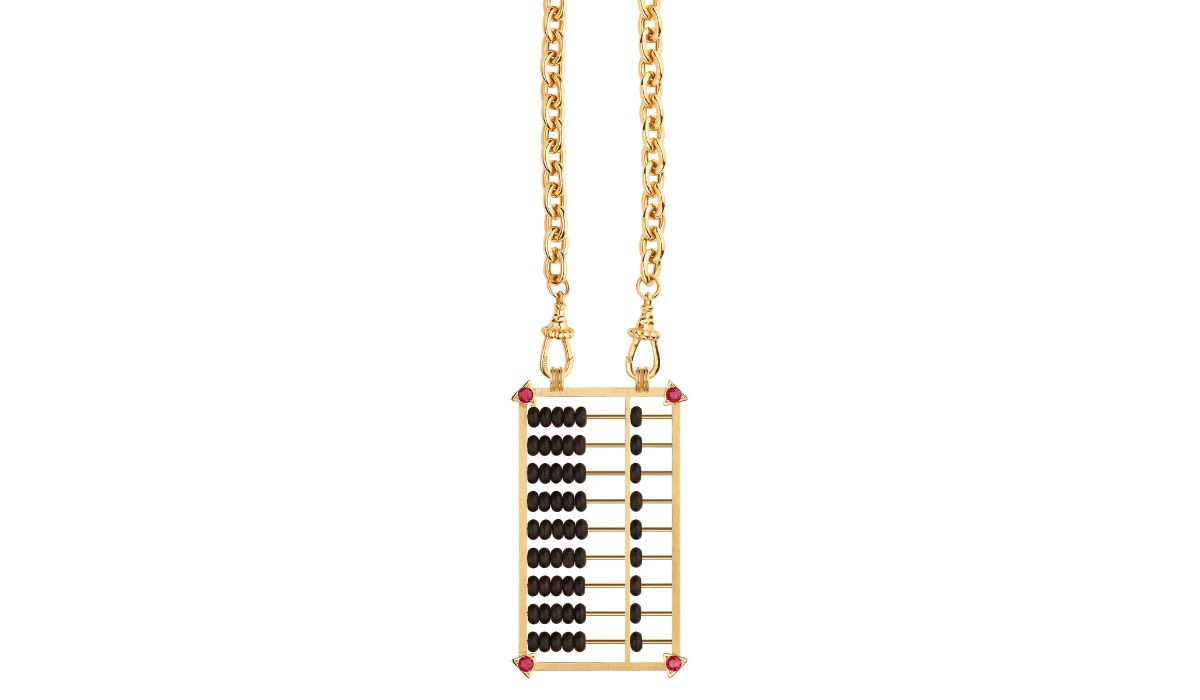 Scapulaire Boulier Rosa Chain by Marie Lichtenberg