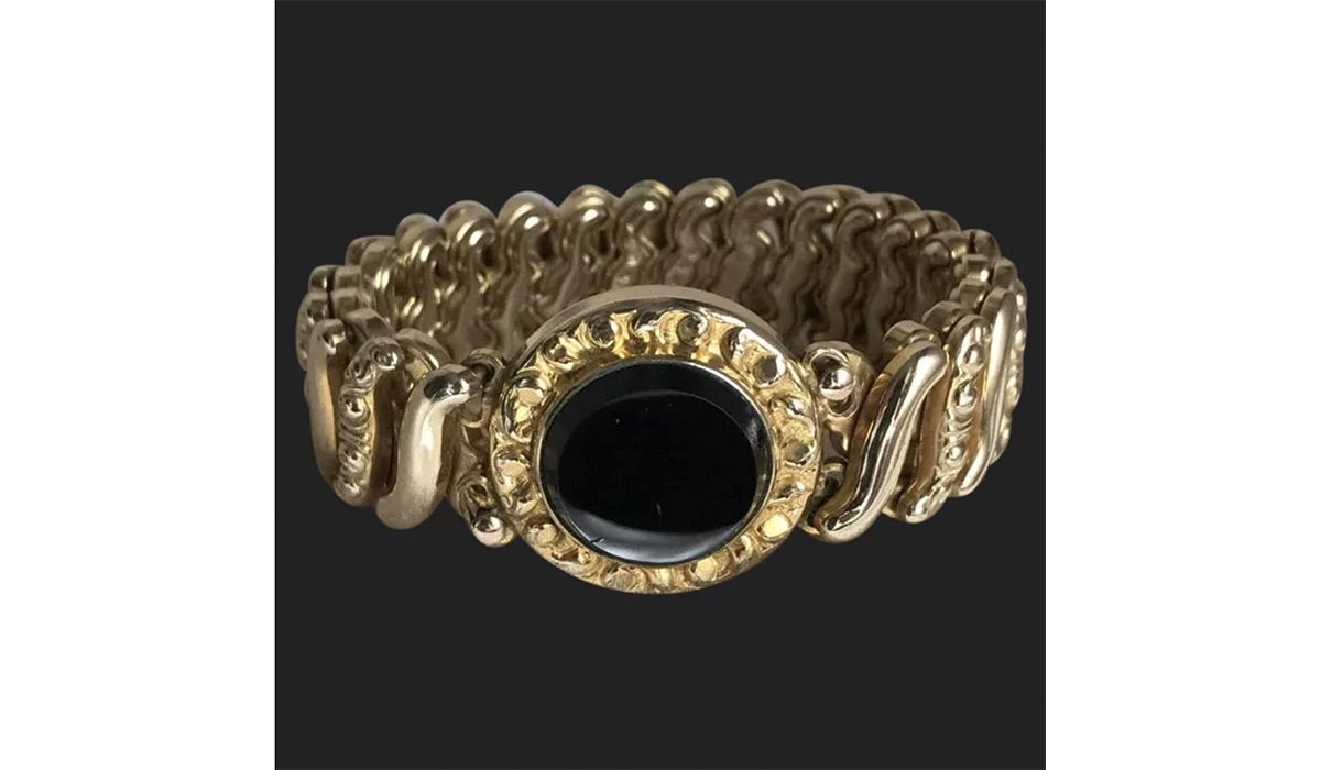 Sweetheart Bracelet Expansion Stretch World War II Gold-Filled c1940’s