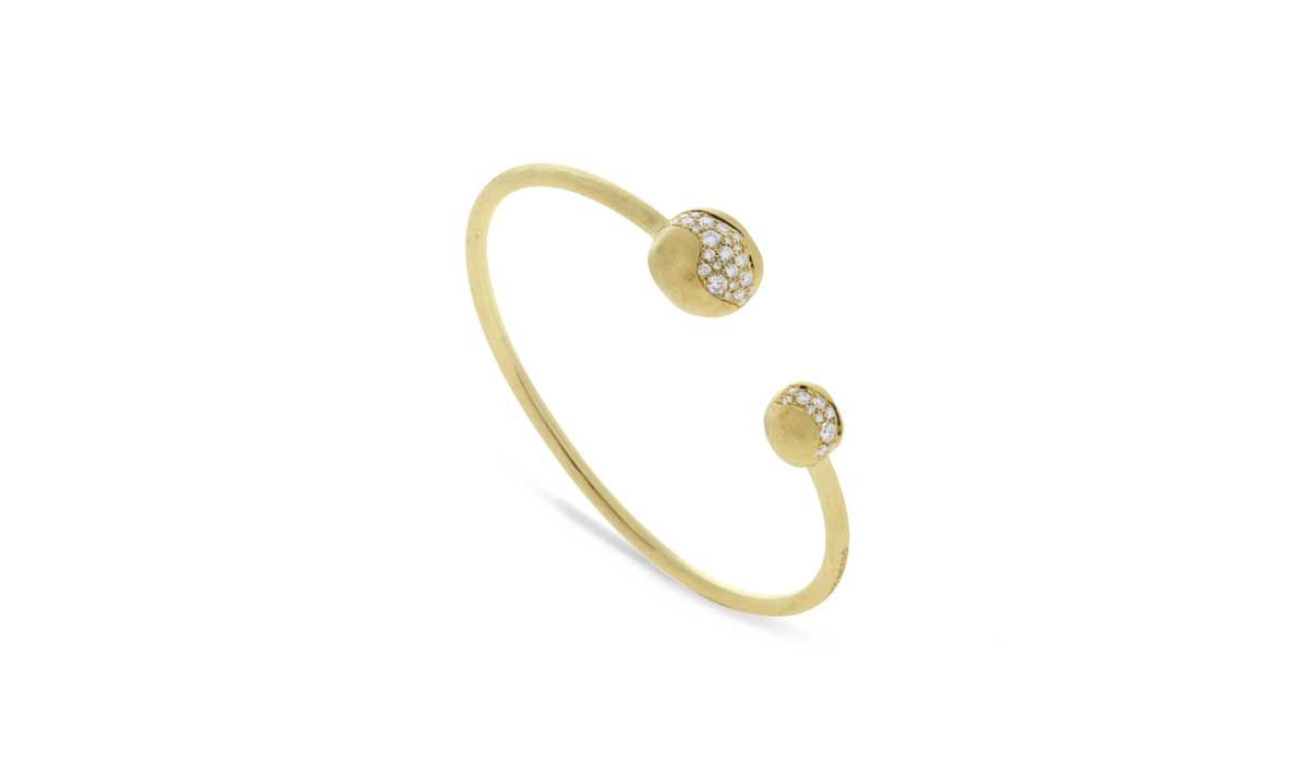 Gold boules and diamond bracelets from the collection Africa Constellation.