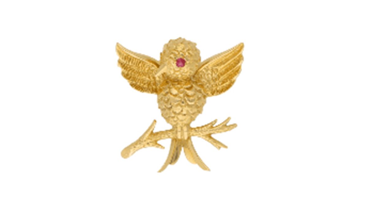 Omnēque Tiffany&Co 1960s Bird brooch 