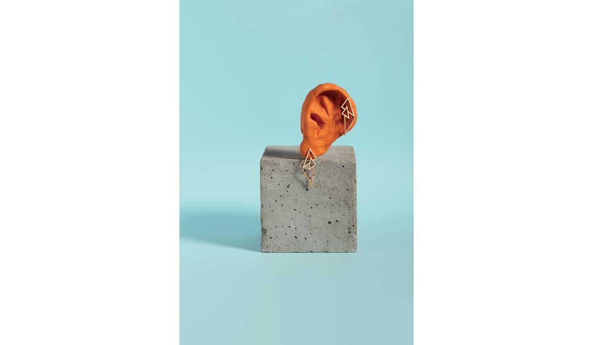 Rose gold and diamond earrings, Carlotta Dasso