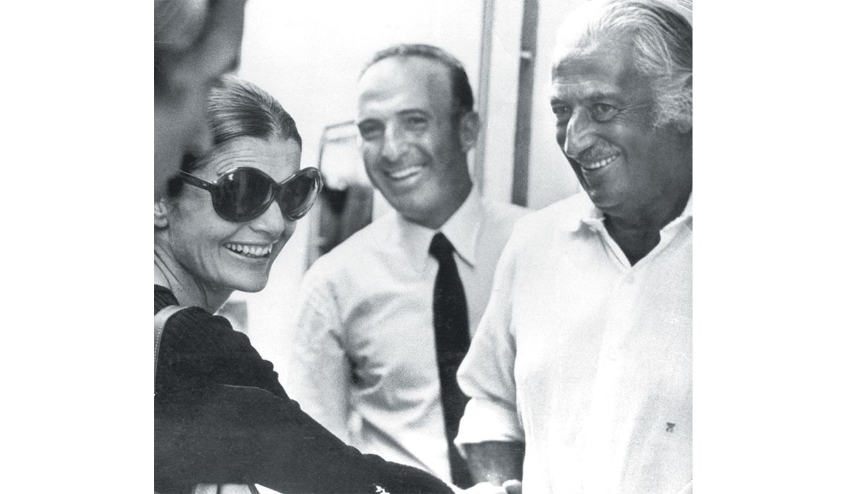 Jacqueline Kennedy Onassis, Pietro Capuano and Salvatore Aprea in Capri