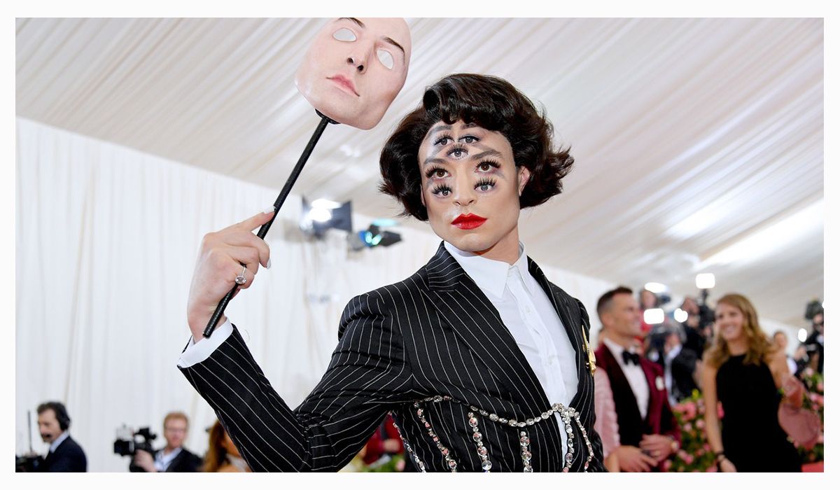 Ezra Miller wearing Tiffany & Co. jewelry