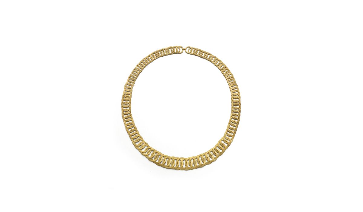 Lucie Gledhill, Fishbone Chain, 18ct gold.