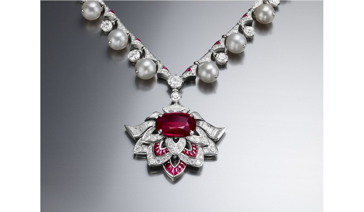 Cuore di Roma collier with a red ruby, Festa delle Principesse collection, Bulgari