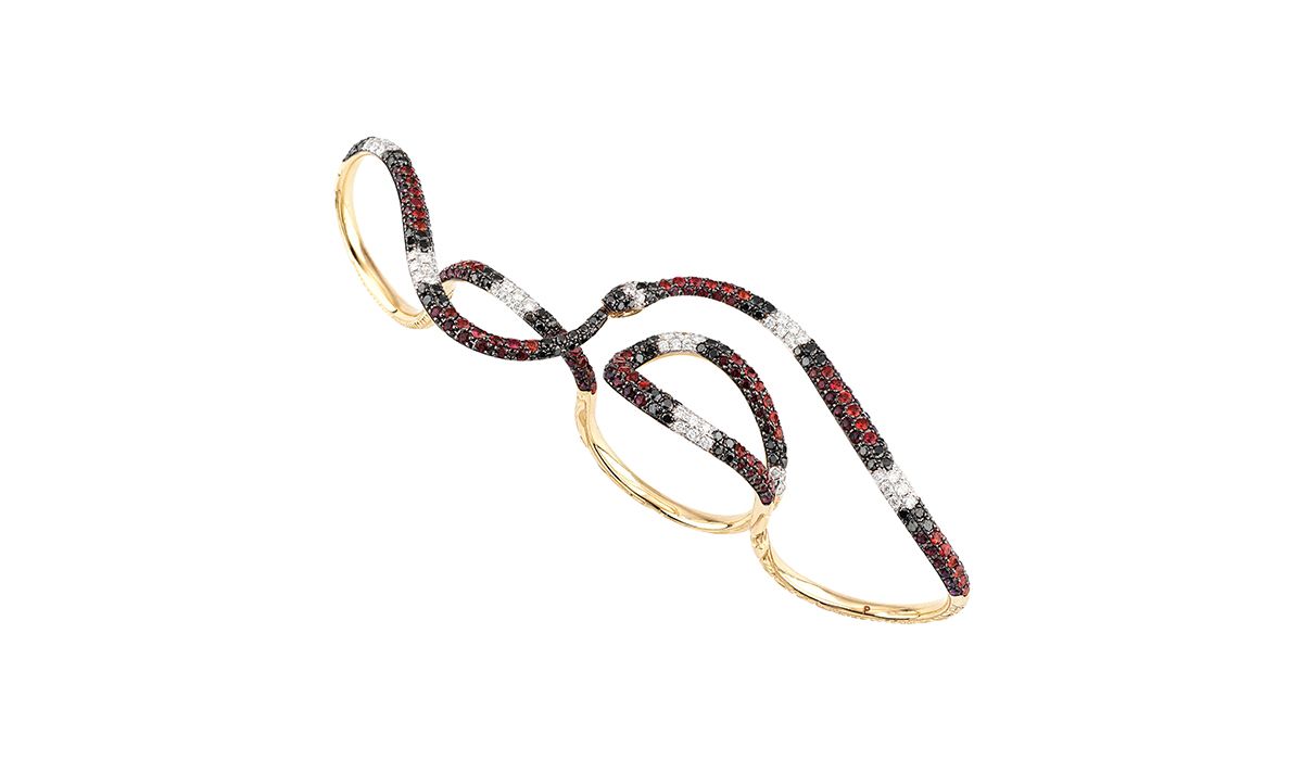 Ouroboros multi-ring by Gucci