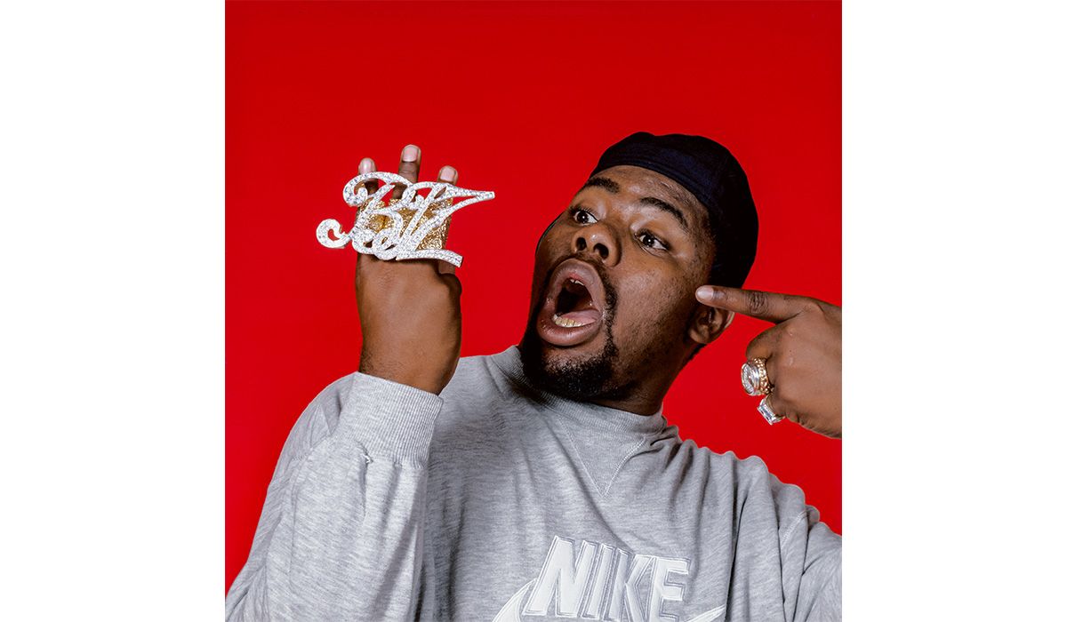 In the late 1980s, a young Biz Markie walked into the Diamond District shop of Jacob, “Jacob the Jeweler” Arabo of Jacob & Co., and requested a “signature piece” of jewelry that would become the “Biz” ring. Copyright: George DuBose, New York, 1988