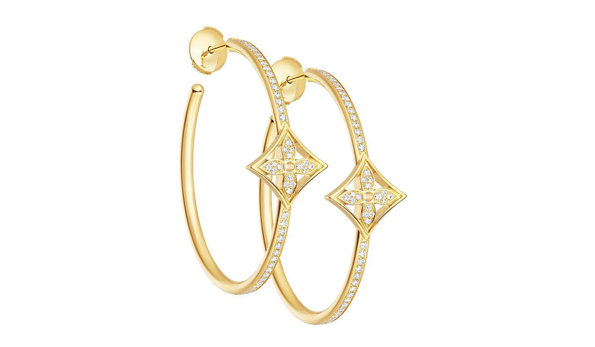 Idylle Blossom Paved Ring, 3 Golds and Diamonds - Luxury Gold