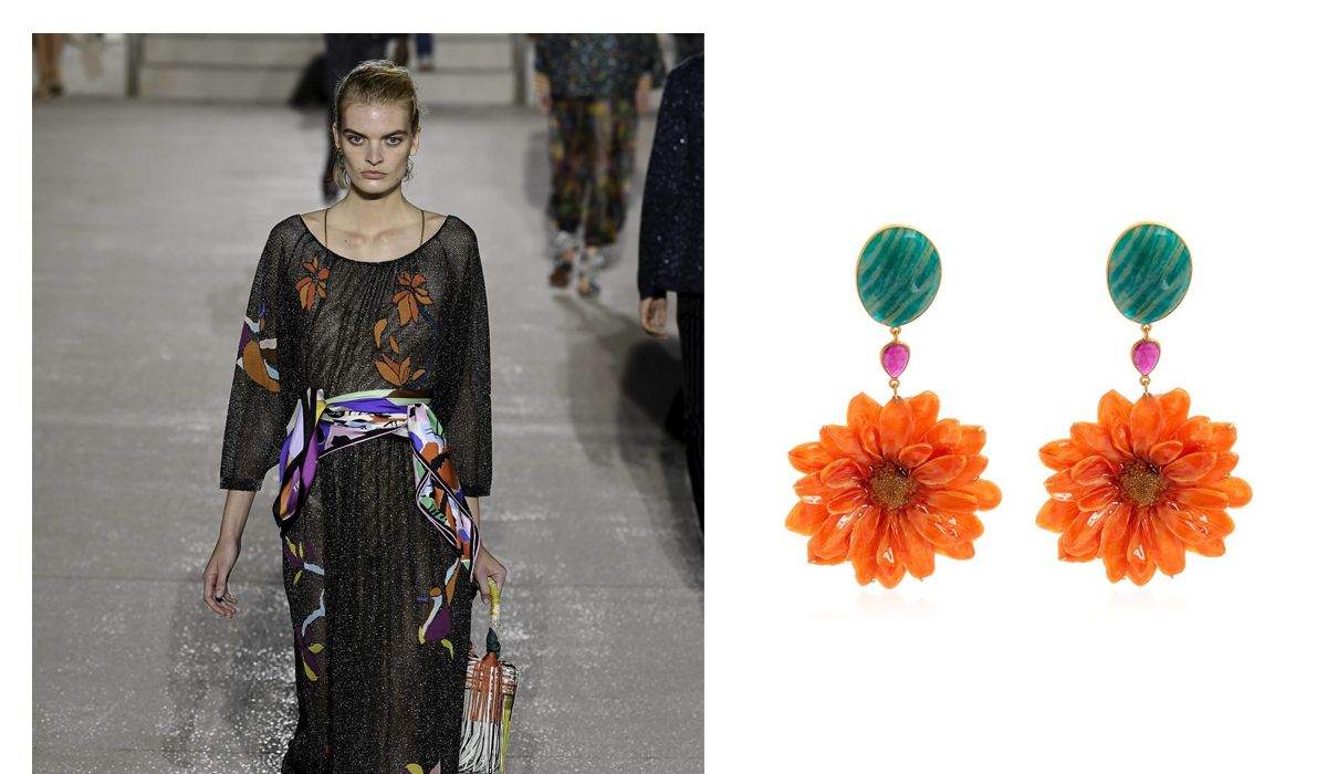 Missoni SS20 with Bahina earrings 