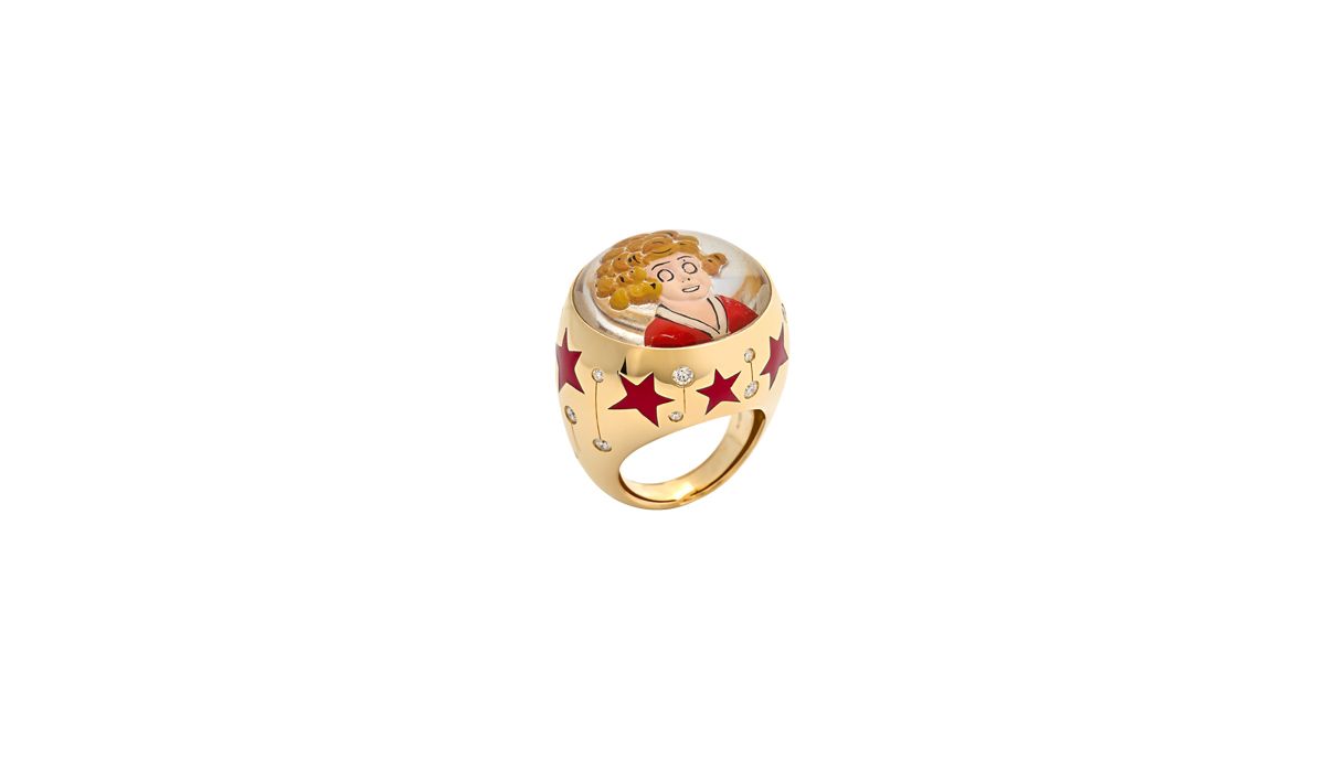 Annie Red Stars ring, Francesca Villa, at Valery Demure