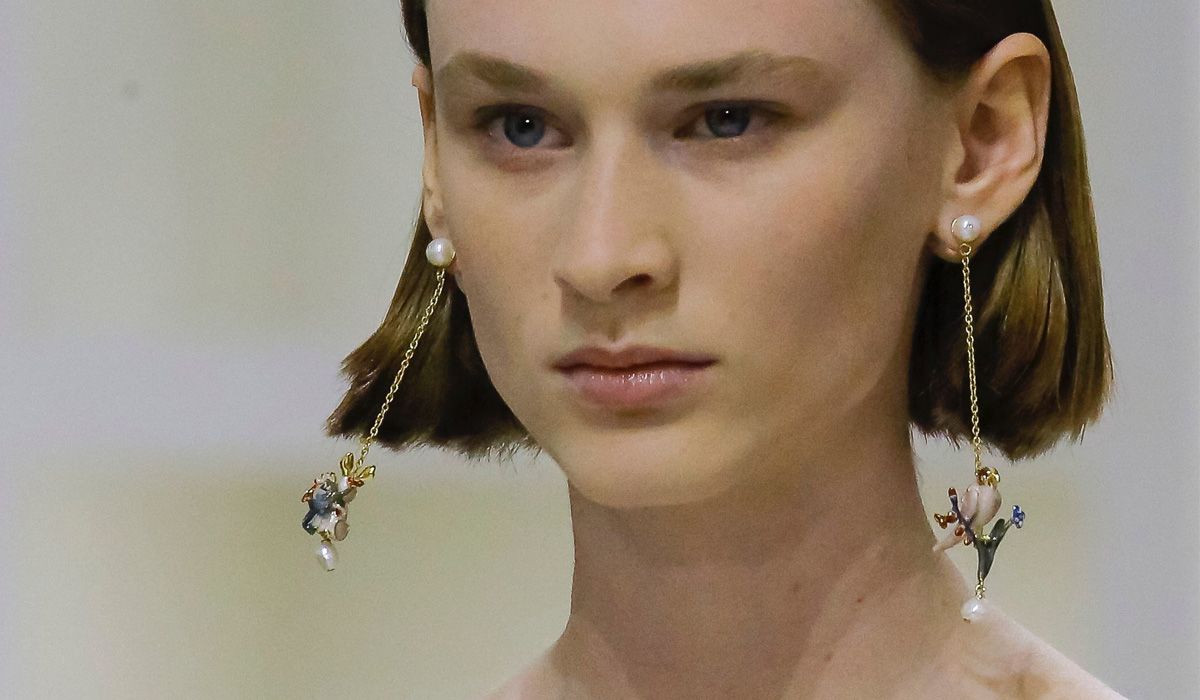 dior long earrings