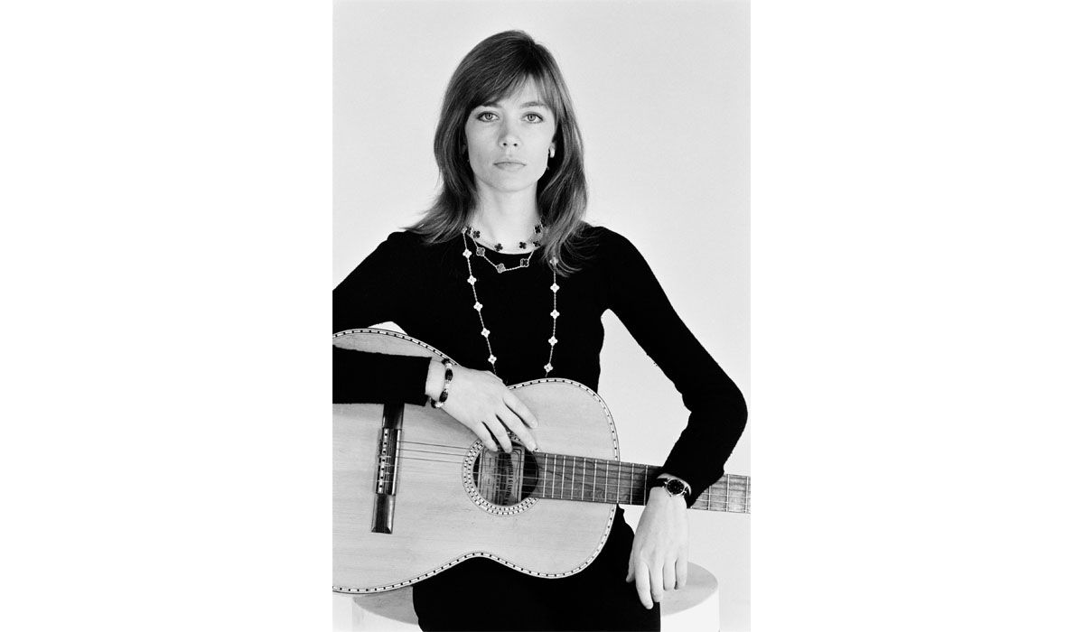 The singer Françoise Hardy, 1974