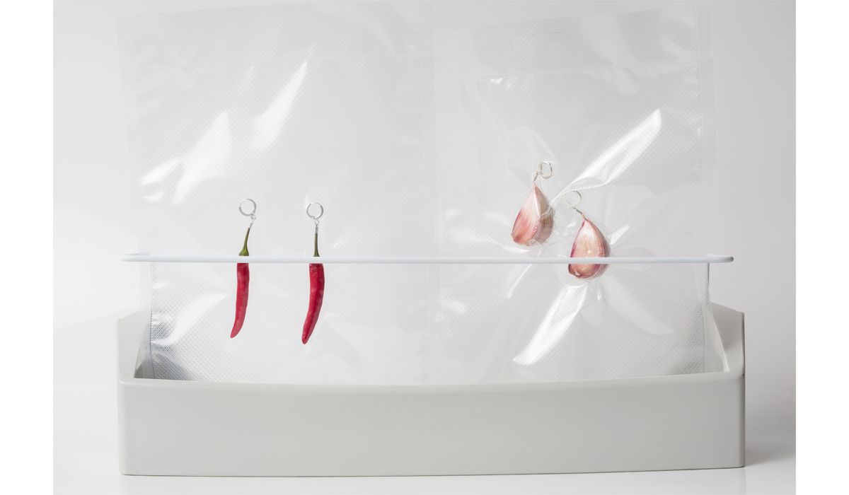 Chili & onion earrings - pic by Paula Latimori