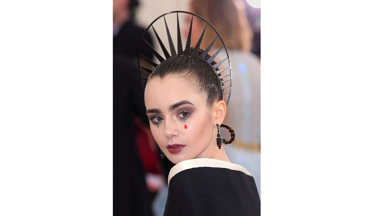 Custom made crown by lelet ny for lily collins