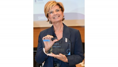 Sabina Belli, CEO at Pomellato, is the first woman to be awarded "Marketer of The Year"
